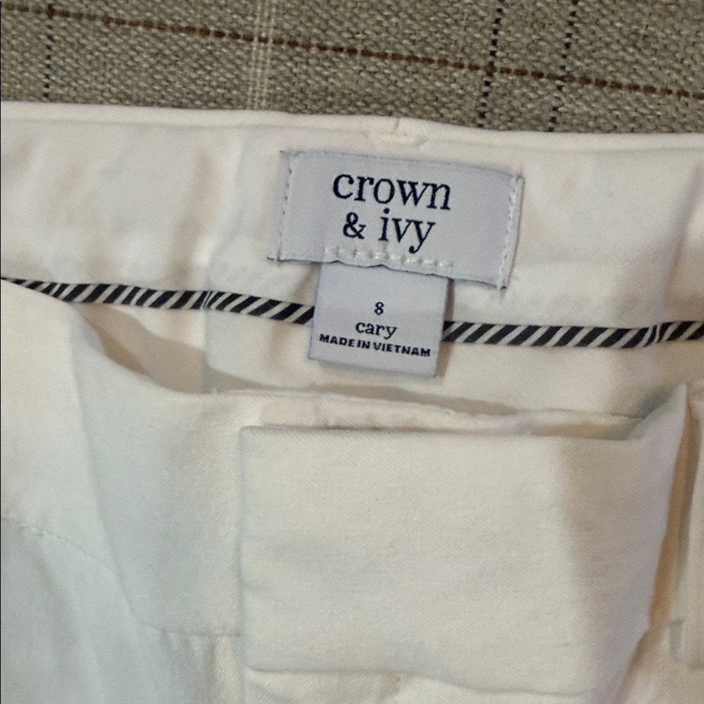 Crown & Ivy Cream Chinos